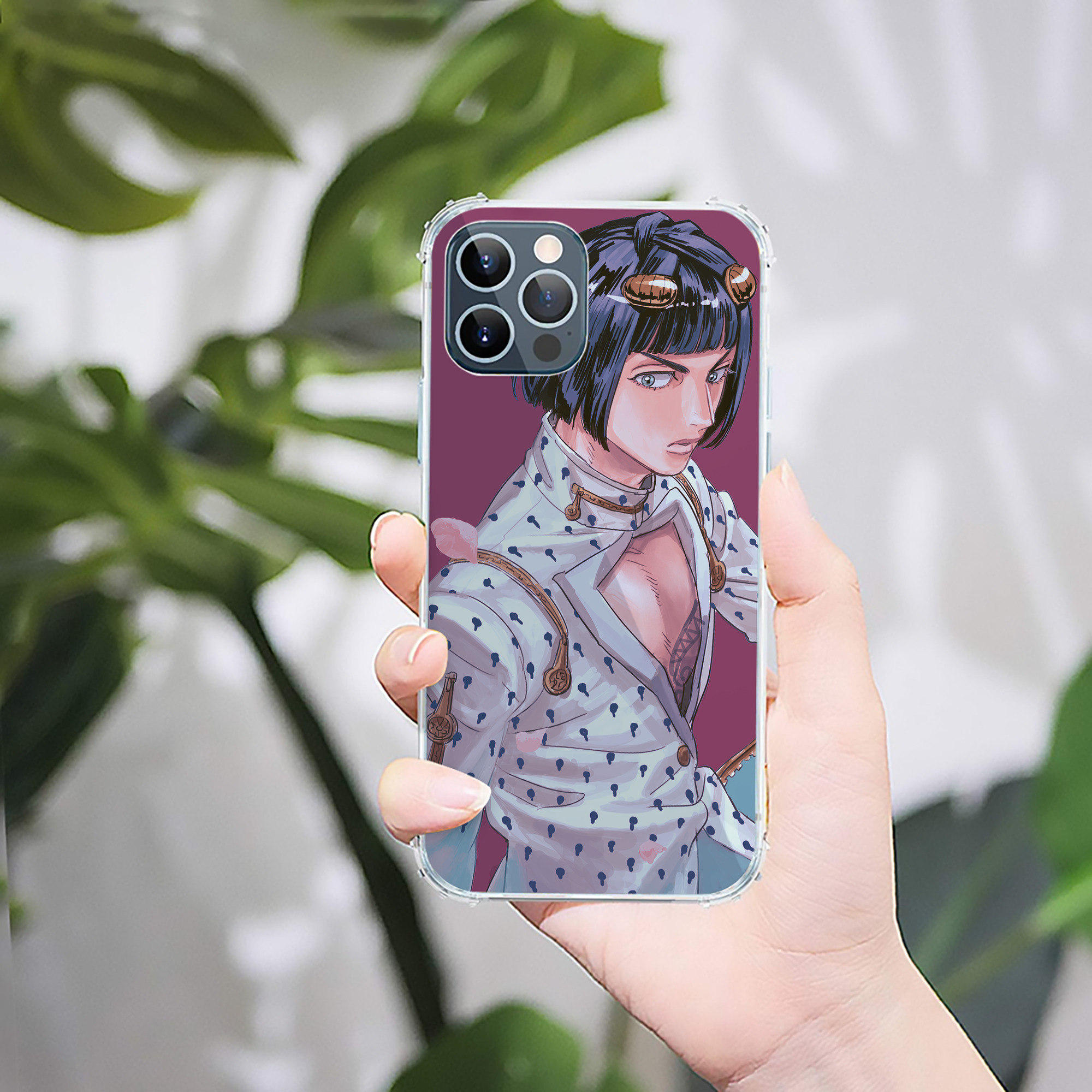 （画像用） ジョジョの奇妙な冒険 JoJo's Bizarre Adventure 【iPhone 12シリーズ対応】透明スマホケース（クリアソフトケース）